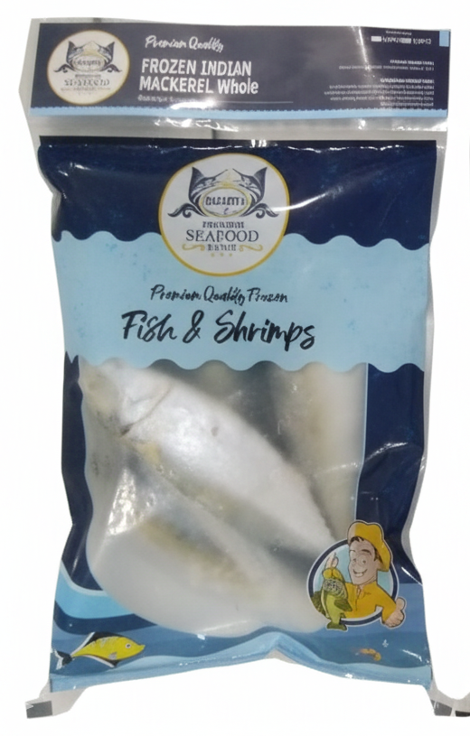 Frozen-Indian-Mackerel-Whole-1KG Frozen Indian Mackerel Whole, 700g - Image 1