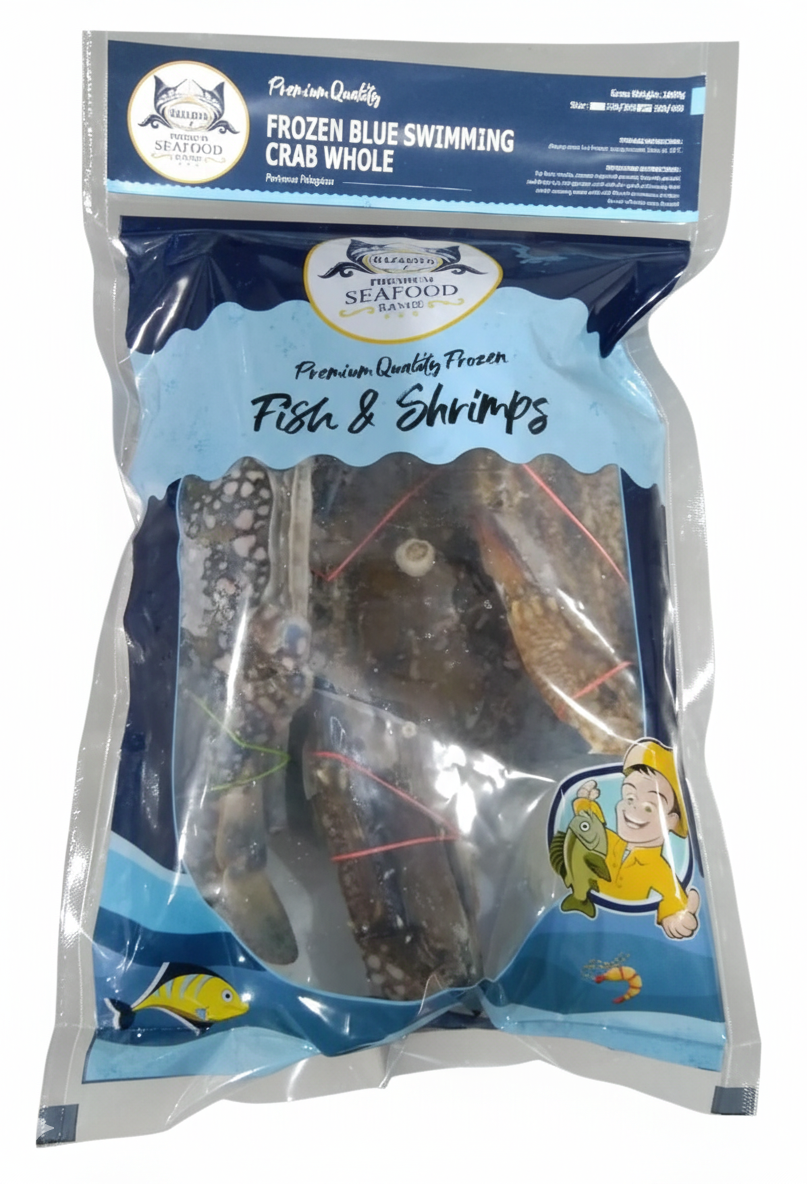 7.99 copy Frozen Blue Swimming Crab Whole, 1kg - Image 1